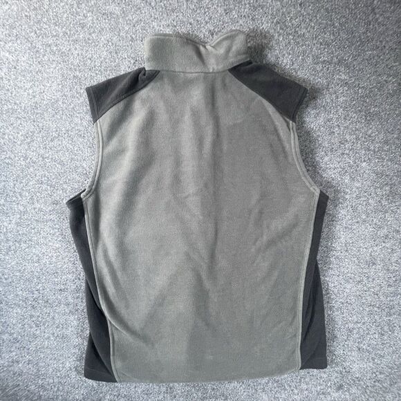 Columbia Vest Men’s Large Gray Full Zip Fleece Sleeveless Sportswear Jacket - Picture 2 of 8